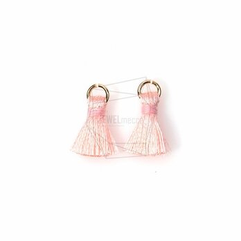 BSC-027-G【5個入り】ミニタッセルチャーム,Pink Color Cotton Mini Tasselの画像