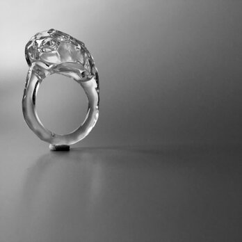 こぼれないアロマリング -Distorted Ice- 歪み YuGaMi　指輪の画像