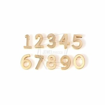 PDT-695-MG【2個入り】ナンバー「1〜0」,Number Pendant(1~0)/ 5mm X 8mmの画像