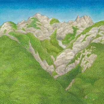 夏の明神岳の画像