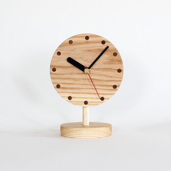 ホワイトアッシュ　置時計