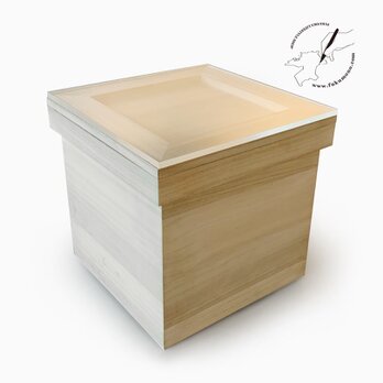 桐の茶箱L＋アクリル板セット