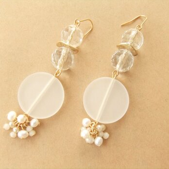 SALE 金具変更OK　Pierces or Earrings　アクリル　大粒（P0867）の画像