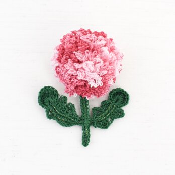 flower brooch A - 段染めピンクの画像