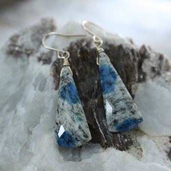 K2 Blue earrings K2ブルーのピアス/イヤリング　14KGFの画像