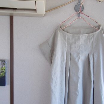 リネンオフショルダータックワンピース