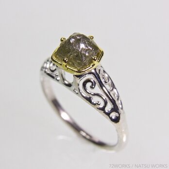 ダイヤモンド 18k Diamond Ring □Vの画像