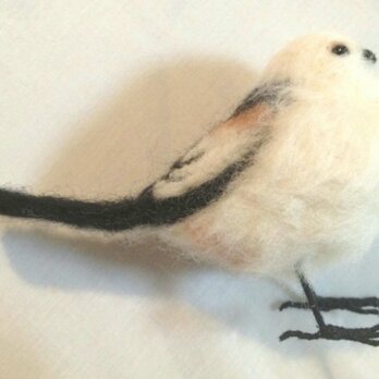 羊毛フェルト　シマエナガ(野鳥)の画像