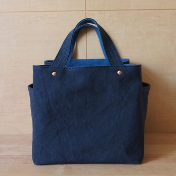 soft cube bag (navy/blue) - ソフトキューブバッグの画像
