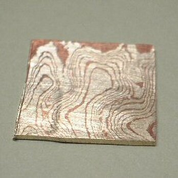 木目金　素材　材料　銀と銅の木目金　sozai004scの画像