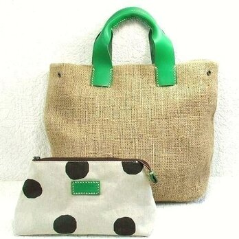 ジュートのミニトートバッグ