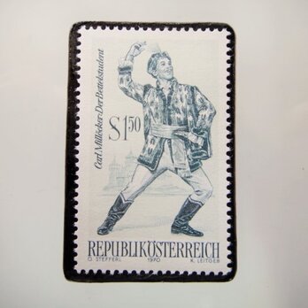 オーストリア　1970年 切手ブローチ 5266の画像