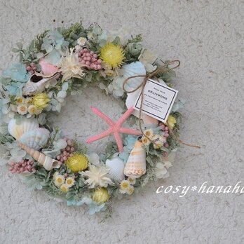 パステルなシェルwreath