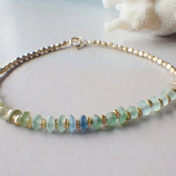 Sea Roman Glass Bracelet *14kgf*の画像