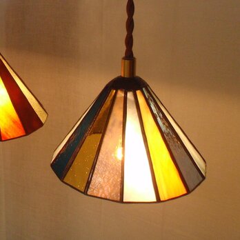 小さな丸屋根の灯り　水色系