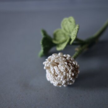 シロツメクサのブローチ / 受注生産