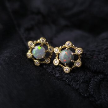 Ｋ18 Opal・Diamonds　Pierceの画像