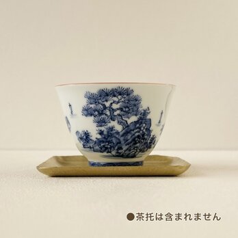 手描き 山水絵 せん茶碗（小）