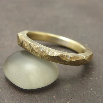 ラフリング　真鍮　【brass】　真鍮リング　真鍮指輪　極太リング　プレゼント　ゴツゴツした指輪　エイジング　シャビーの画像