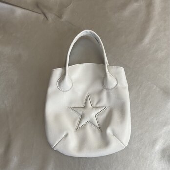 ぷっくりお星様バッグ(white)の画像