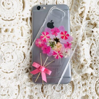 ＊【iPhoneケース】pink bouquet＊の画像