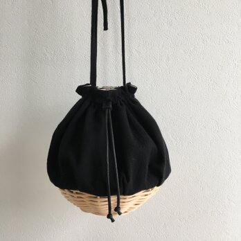 まん丸カゴきんちゃくポシェット