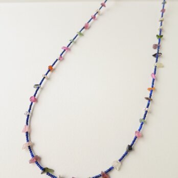 Ｋ10・ＳＶ Lapis lazuli ・Tourmaline Necklaceの画像