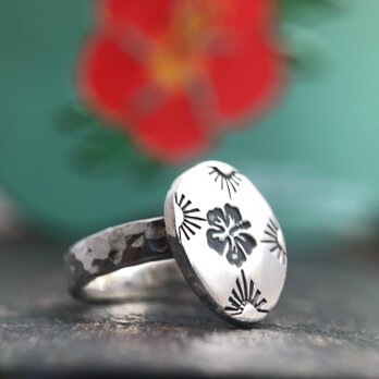 Hibiscus Stamp Ring "ハイビスカスのリング”の画像