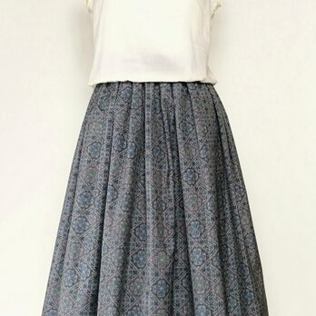 大島紬リメイク：タックスカート