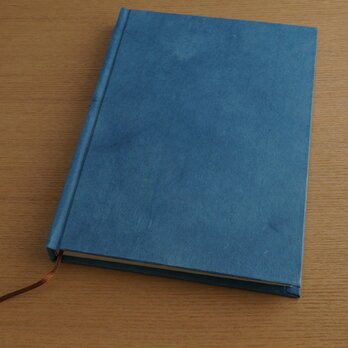 ハードカバーのA５ノート　（藍染）の画像