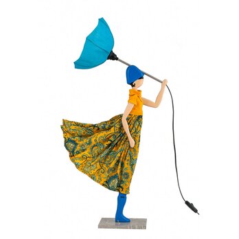 【2019年夏新モデル】風のリトルガールおしゃれランプ Julia フロアライト 受注製作 送料無料の画像