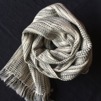handwoven scarf (supima cotton) スーピマコットンの手織りストールの画像