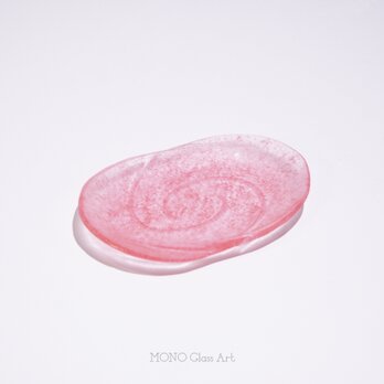 小皿 -波紋- 4【オリジナル・一点もの | 涼しげガラス皿】の画像
