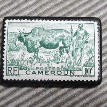 フランス　切手ブローチ 5341の画像