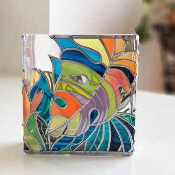 スクエアガラス花瓶『南ぬ島(ぱいぬしま)』の画像