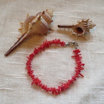紅珊瑚のブレスレット（送料無料）の画像