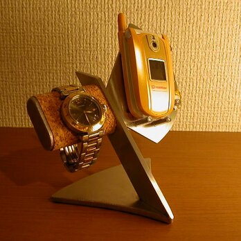 プレゼント　携帯電話、スマホ＆腕時計　スタンドの画像
