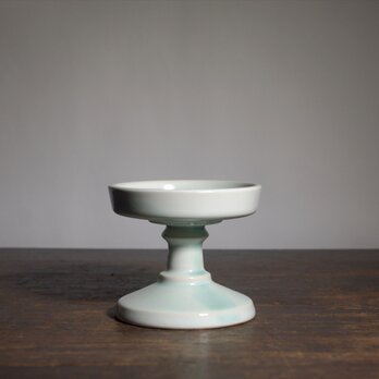 【高杯 切立碗なり 白緑】一点モノ