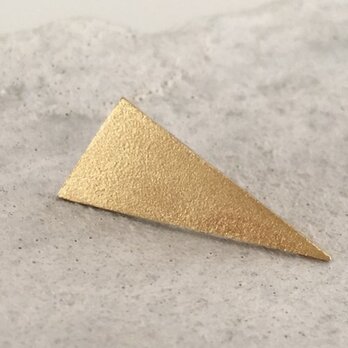 Sandy Triangle Pin Broach◇三角真鍮ピンバッジ／タイタック 2の画像