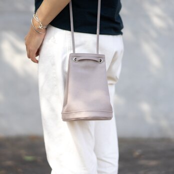 ［限定色］2way巾着バッグ グレー