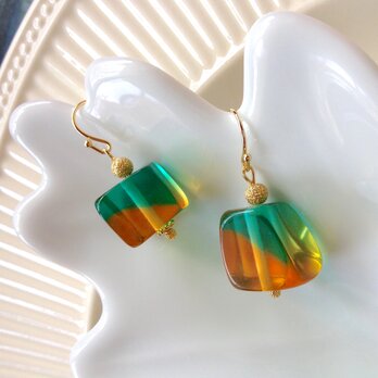 mint & honey drop pierced earringの画像