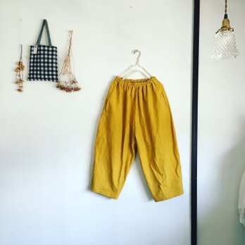 コットンリネン☆ゆったりラクチンパンツ（o-pa-026）