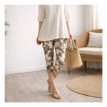 ❤SALE❤S～L対応！穿いている感じがしない快適レギンスストレッチショート丈パンツ:普段着やスポーツで通年使用◎ムラ染