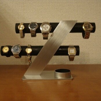 　誕生日プレゼントに　ブラック6～8本掛けデザイン腕時計スタンド　ＡＫデザインの画像