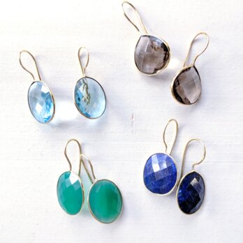 天然石フックピアス