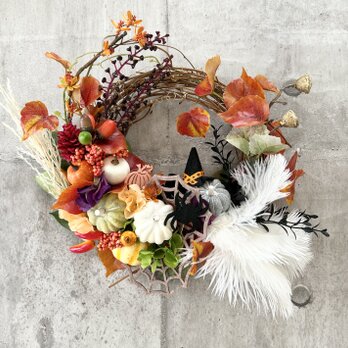 Autumn pumpkin wreath V