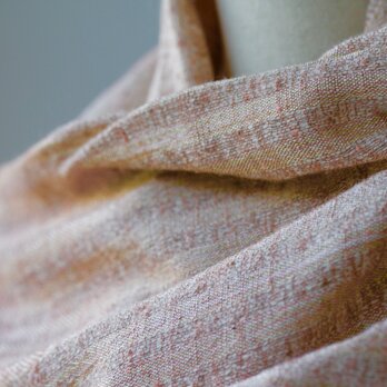 絹紡績糸,アルパカx タッサーシルクストール　sj180702の画像