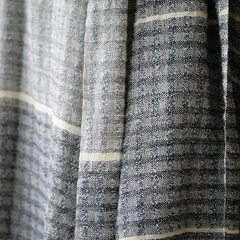 絹紡糸,アルパカx 真綿シルクストール　sj18070６の画像