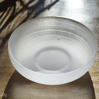 無色のガラス -「 The Vessel of Light - 月明かりのうつわ 」● 直径12.5cm
