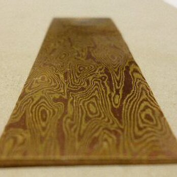 木目金　素材　材料　真鍮と銅の木目金　sozai013bcの画像